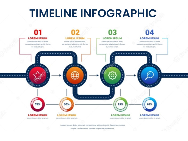 Website Timeline Infographic